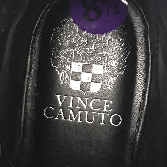 Vince Camuto VP-Peamer Ankle Bootie Women's 8.5M Black Leather Buckle Side Zip - Picture 14 of 14